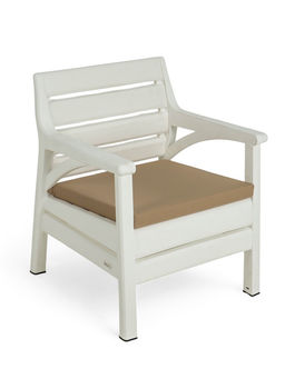 Набор садовой мебели «Евпатория»: 2 кресла, стол, трёхместный диван, белый