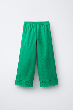 PANTAL?N WIDE LEG SCHIFFLY / Verde - Zara фото 2