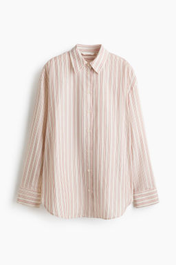 Camisa oversize en mezcla de lyocell