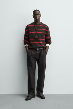 STRIPED WOOL JUMPER