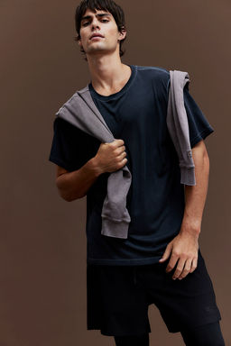 Pantalon corto de correr de doble capa en DryMove - H&m фото 4