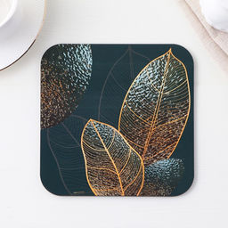 Подставка под горячее квадратная Дорого внимание «Листья», 15 х 15 см