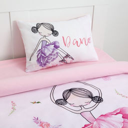 Постельное бельё Этель 1.5 сп Flower dancer 143х215 см, 150х214 см, 50х70 см -1 шт,100% хлопок, бязь  фото 2