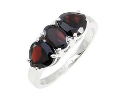 Кольцо из серебра гранат, Крит