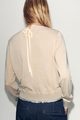 WOOL BLEND KNIT SWEATER - Zara фото 2
