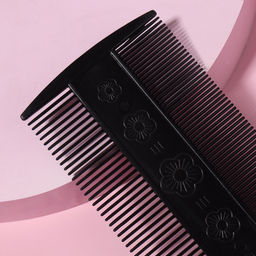 Цена за 20 шт. Расчёска двусторонняя, 9×5(±1) см, чёрная