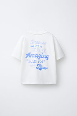 CAMISETA TEXTO / Blanco - Zara фото 2