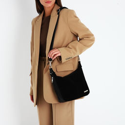 Сумка-мешок на молнии, цвет чёрный - Simaland фото 5