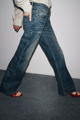 ZW COLLECTION LOW-RISE BOOTCUT JEANS - Zara фото 4