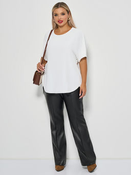 Блузка 0250-1 белый муар