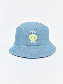Bask?l? Erkek Bebek Bucket ?apka