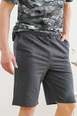 Шорты мужские из футера Шерлок серая клетка - Амадэль фото 3