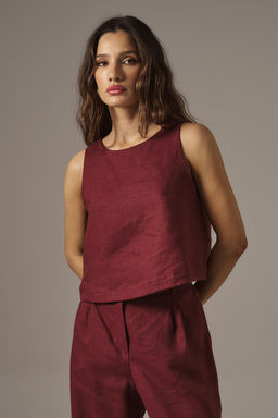 Топ T241_Vandyke Red/Красный