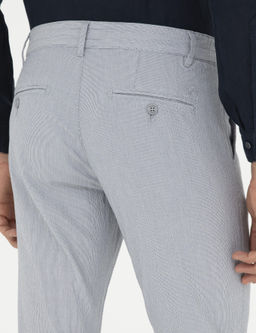 Голубые узкие брюки из плотной ткани - Cacharel фото 7