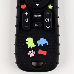 Прорезыватель для зубов «Пульт от телевизора», силиконовый, чёрный