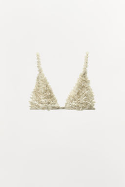 LIMITED EDITION EMBOSSED FLORAL BEADED BRA - Zara фото 3