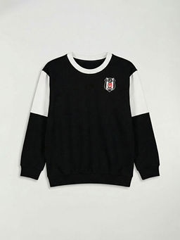 Be?ikta? Bask?l? Erkek ?ocuk Sweatshirt ve E?ofman Alt?