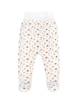 Ползунки короткие молочные бежевые звезды