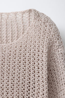 JERSEY PUNTO FLECOS / Tostado - Zara фото 5