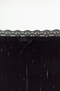 POINTELLE BRIEFS WITH LACE TRIM - Zara фото 12
