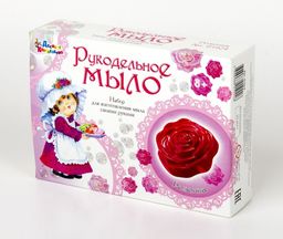 Набор для мыловарения "Рукодельное мыло. Розочка" (01924, "Десятое королевство")