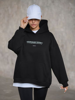 Худи оверсайз с начесом - NEVERLATE фото 3