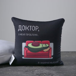 Подушка-антистресс Мне лень, 20х20 см - Mni mnu фото 4