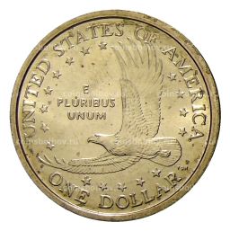 1 доллар 2000 года P США Сакагавея Парящий Орел