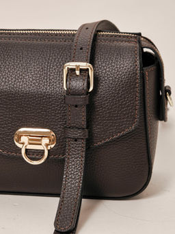 Сумка через плечо Azaro 3684 темно-коричневая