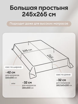 Комплект постельного белья Однотонный Сатин Элитный OCE002 Дуэт Семейный 4 Наволочки