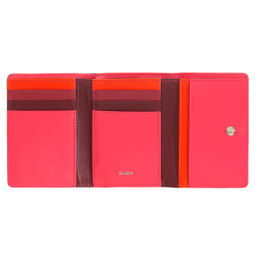 Итальянский женский кожаный кошелек DuDu серии Corsica | малиновый - Dudubags фото 3