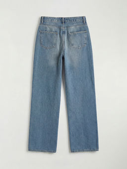 Wideleg Fit Kad?n Jean Pantolon