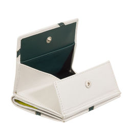 Итальянский кожаный кошелек DuDu серии Flavio | жемчужный серый - Dudubags фото 4