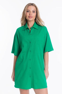 Рубашка М324198б зеленый - Елена фото 5