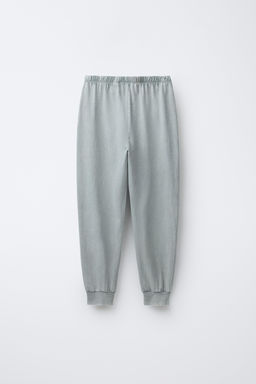 AGES 6-14 / WASHED EFFECT PYJAMAS WITH EMBROIDERED TEXT - Zara фото 13