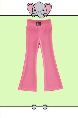 Lacivert K?z Cocuk Genis Paca/Flare Basic Orme Tayt TKDSS24TA00007 - Trendyolmilla фото 7