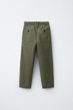 ELASTIC TEXTURED TROUSERS - Zara фото 2