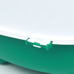 Туалет закрытый, 39×56×40 с, с УФ-лампой для уничтожения запаха, пластик, зелёный