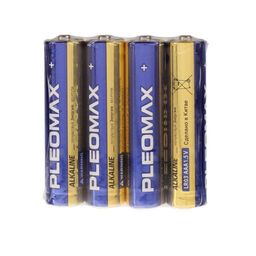 Батарейка алкалиновая Pleomax, AAA, LR03-4S, 1.5В, спайка, 4 шт.