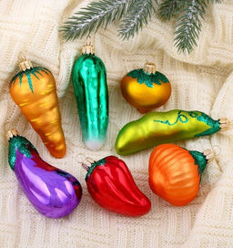 Набор елочных украшений Овощи С818 - Елочка фото 2