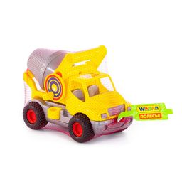 КонсТрак, автомобиль-бетоновоз (жёлтый) (в сеточке) - Полесье фото 5