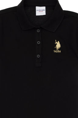 K_z _ocuk Siyah _rme Elbise Sepette S_rpriz _ndirim - U.s. polo assn фото 3