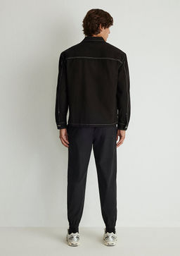 Fermuarl? Siyah Gomlek - Mavi фото 4