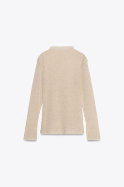 HIGH NECK KNIT SWEATER - Zara фото 6