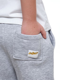 Брюки для мальчика штаны спортивные 22-0431 св.серый меланж - Mini maxi фото 4