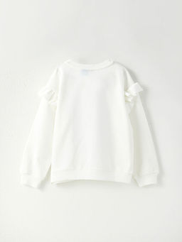 Bisiklet Yaka Elsa Bask?l? Uzun Kollu K?z ?ocuk Sweatshirt - Waikiki фото 2
