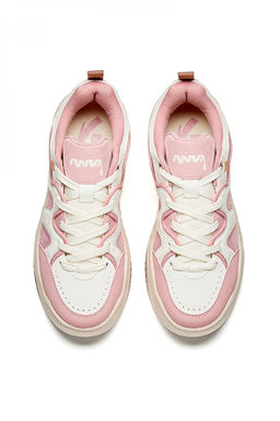 Кеды Бежевый/Розовый