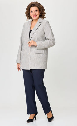 Жакет БелЭльСтиль 762 молочно-синий фото 5