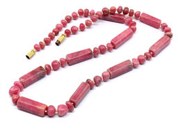 Родонит "Орлец" бусы, 50см, 55г