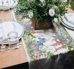 Дорожка столовая Праздник весны 45*150 см. хлопок 100%